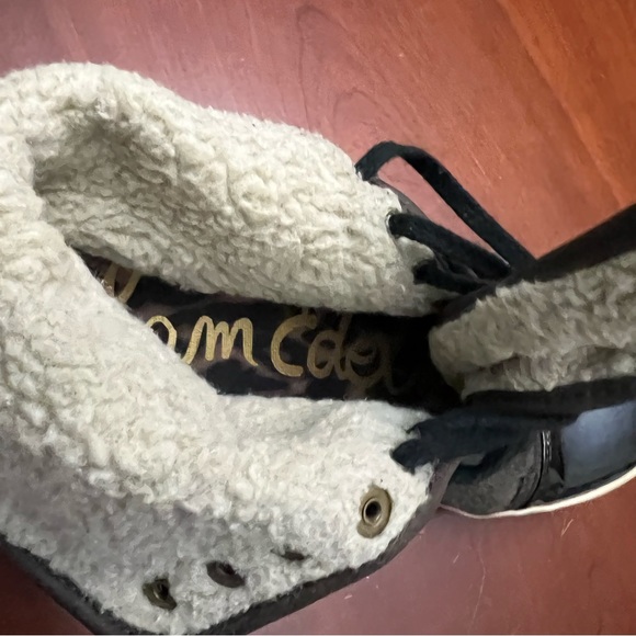 Sam Edelman hi /low top sneakers with faux shearing lining shoes size 7.5 - Picture 16 of 16